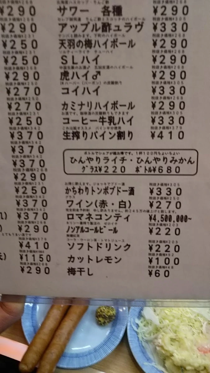 立ち呑み晩杯屋 中延 メニュー写真 14
